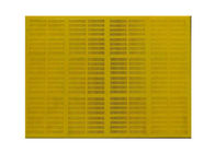 Λαστιχένια δομένος οθόνη πλέγματος πολυουρεθάνιου 20 ~ κίτρινο χρώμα 80 χιλ. πάχους