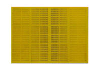Λαστιχένια δομένος οθόνη πλέγματος πολυουρεθάνιου 20 ~ κίτρινο χρώμα 80 χιλ. πάχους